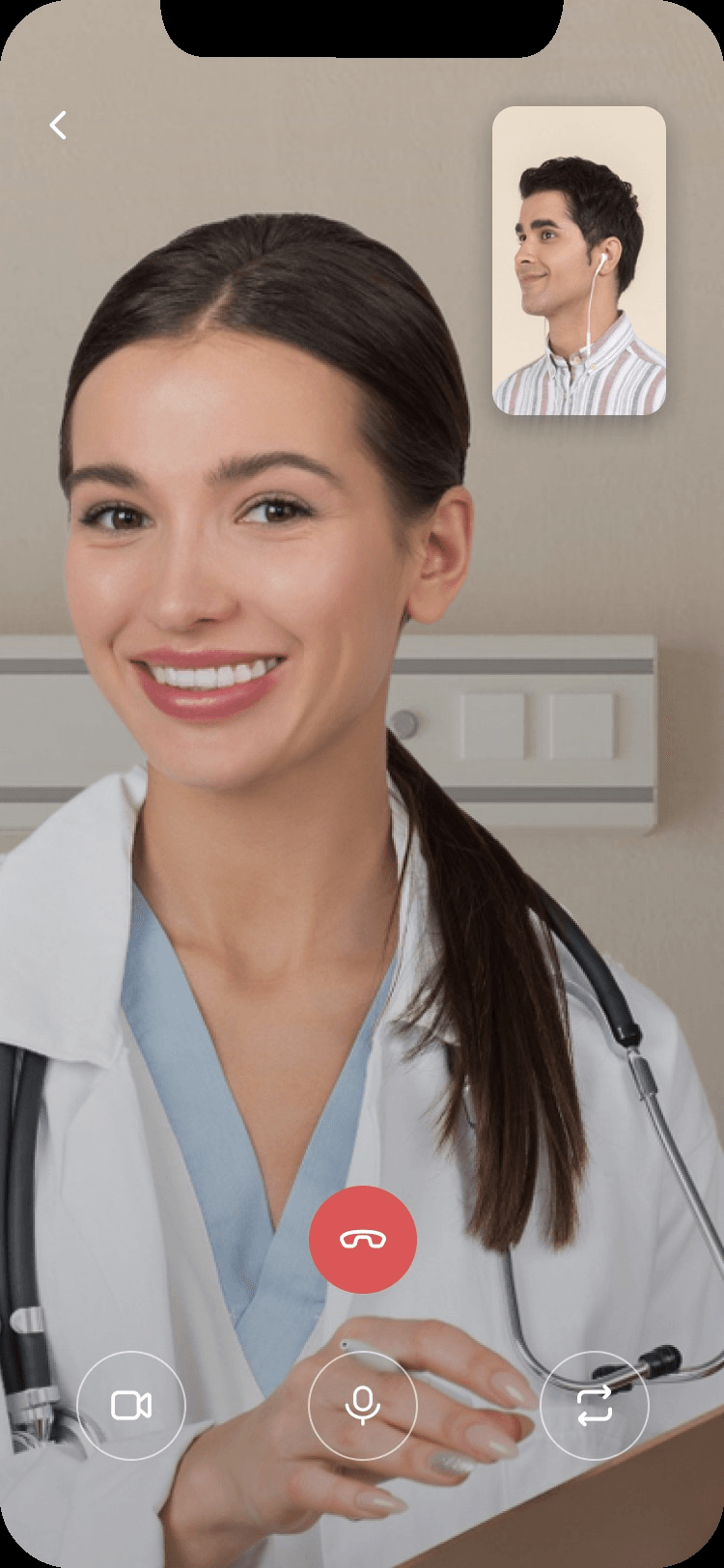 Video consultation with the doctor